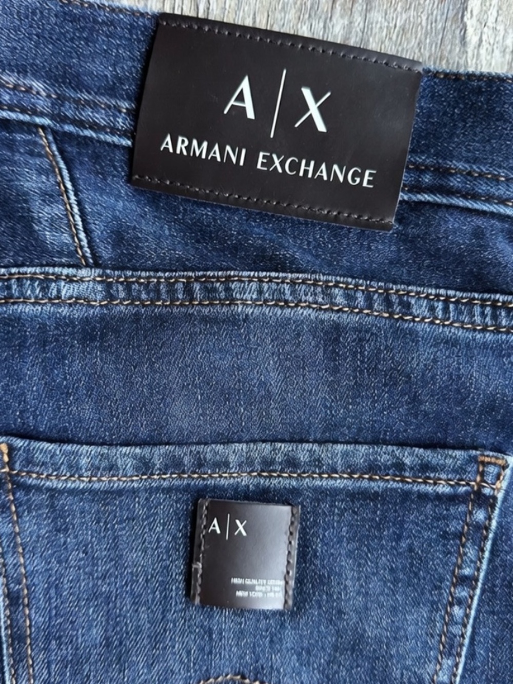 Authentic Armani Men's Straight Jeans Size 30 Dark Blue
